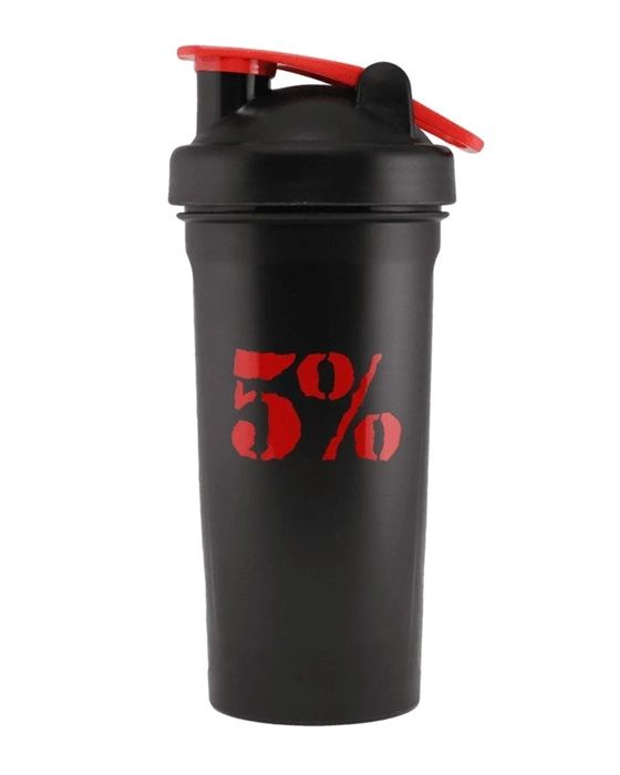 5% NUTRITION - SPORTSHAKER RED/BLACK - 600 ML
