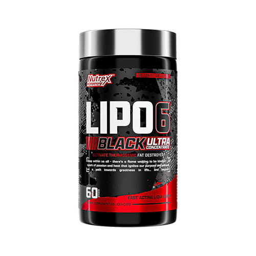 NUTREX - LIPO-6 BLACK ULTRA CONCENTRATE EU - ULTRAKONCENTRÁLT ZSÍRÉGETŐ FORMULA - 60 KAPSZULA