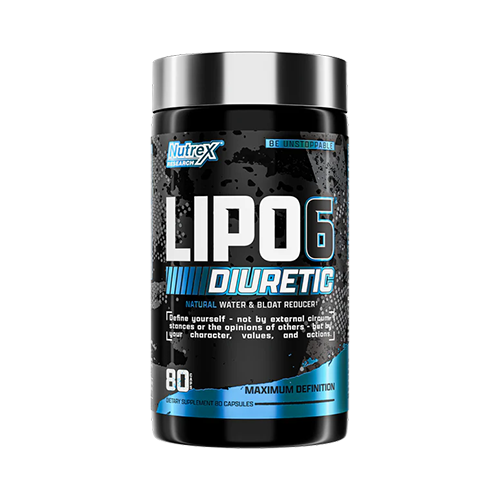 NUTREX - LIPO-6 BLACK DIURETIC - TERMÉSZETES VÍZHAJTÓ - 80 KAPSZULA