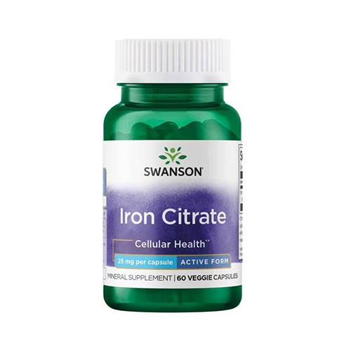 SWANSON - IRON CITRATE 25 MG - 60 KAPSZULA