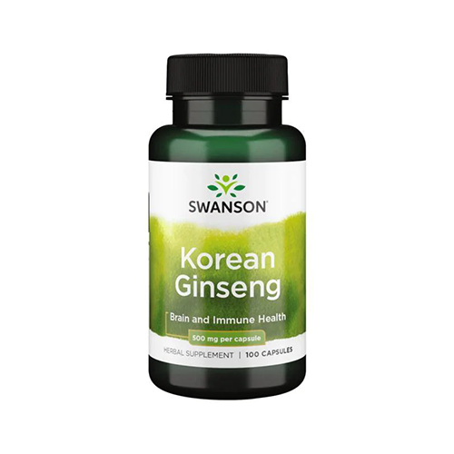 SWANSON - KOREAN GINSENG 500 MG - 100 KAPSZULA