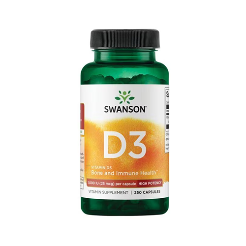 SWANSON - VITAMIN D3 1000 IU - 250 KAPSZULA