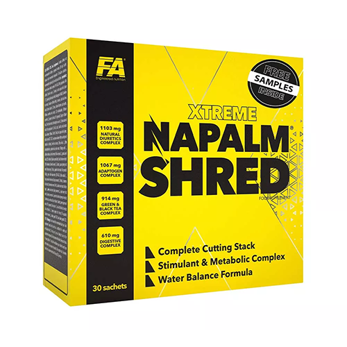 FA - XTREME NAPALM SHRED - TERMOGENIKUS ZSÍRÉGETŐ PAKK - 30 TASAK