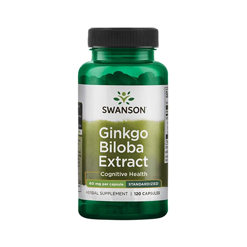 SWANSON - GINKGO BILOBA EXTRACT 60 MG - 120 KAPSZULA