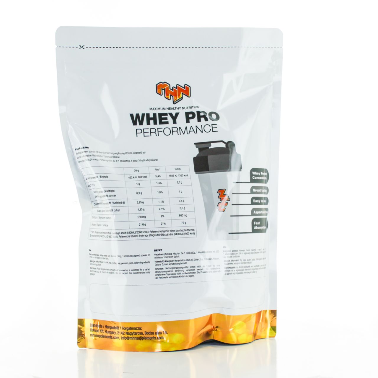 MHN SPORT SUPPLEMENTS - WHEY PRO PERFORMANCE - 1000 G