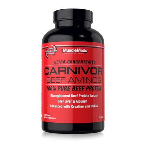 MUSCLEMEDS - CARNIVOR BEEF AMINOS - KONCENTRÁLT MARHA AMINOSAV - 300 TABLETTA