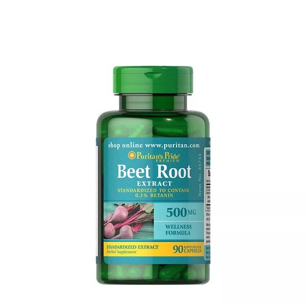 PURITANS PRIDE - BEET ROOT EXTRACT 500 MG - 90 KAPSZULA