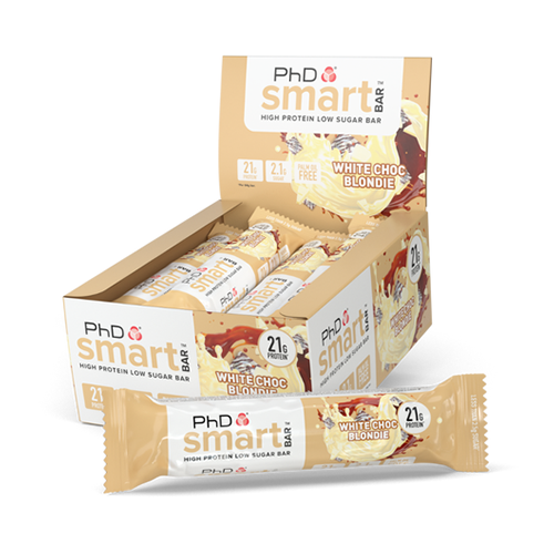 PHD NUTRITION - SMART BAR - 12X64 G - WHITE CHOCOLATE BLONDIE/FEHÉRCSOKOLÁDÉ