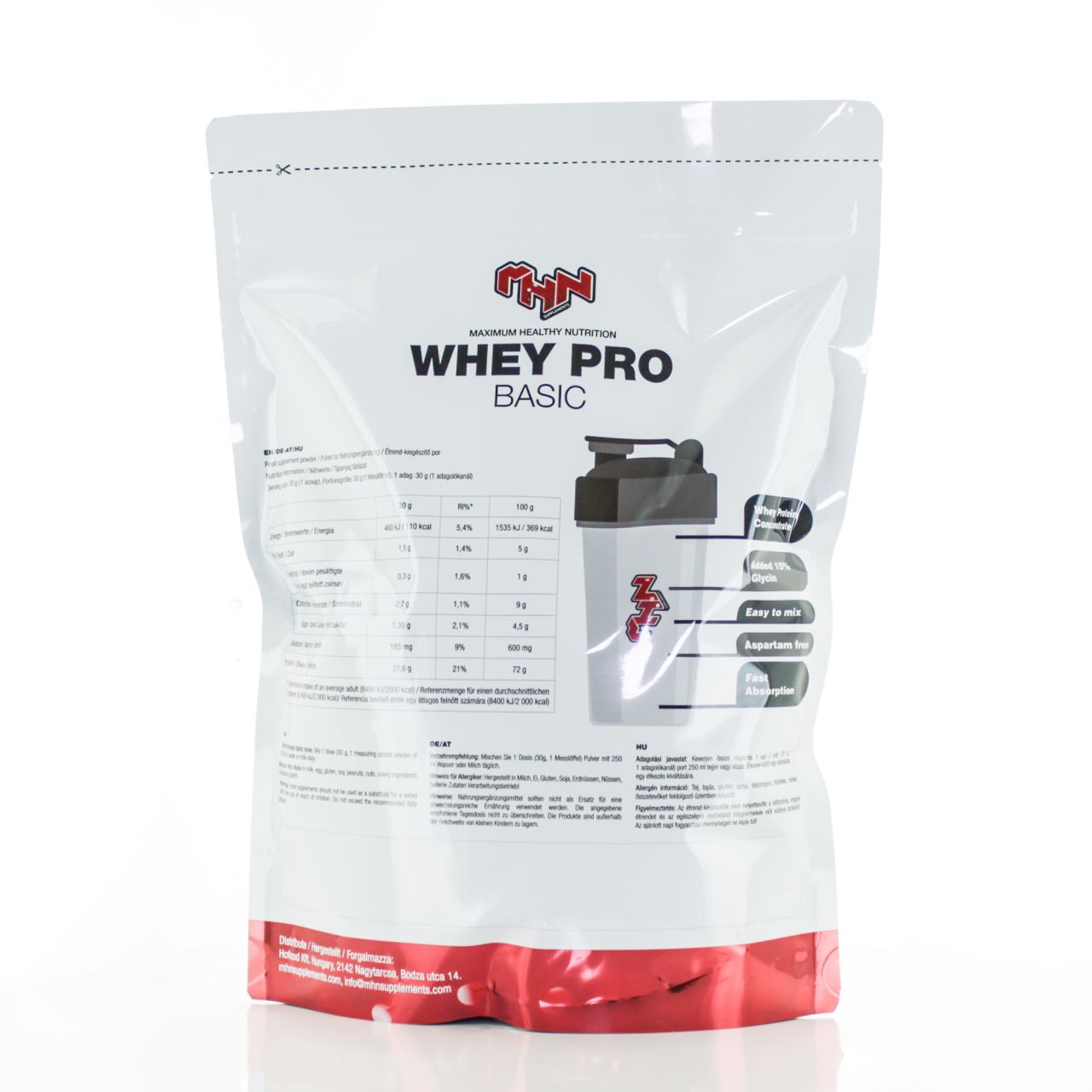 MHN SPORT SUPPLEMENTS - WHEY PRO BASIC - 1000 G