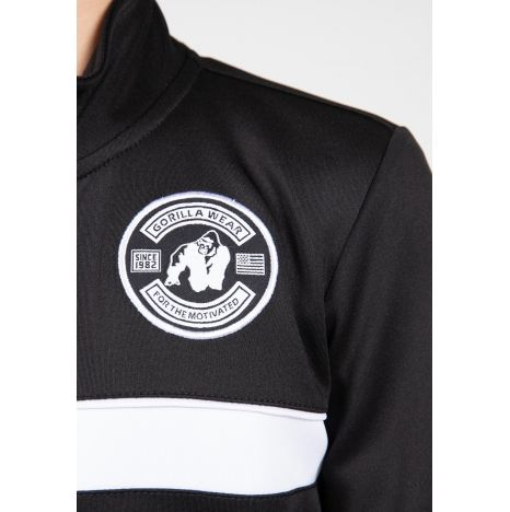 GORILLA WEAR - VERNON KIDS TRACK JACKET - GYEREK PULÓVER - BLACK/FEKETE