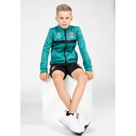 GORILLA WEAR - VERNON KIDS TRACK JACKET - GYEREK PULÓVER - TEAL GREEN/KÉKESZÖLD