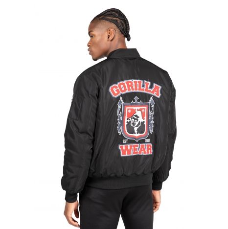 GORILLA WEAR - COVINGTON BOMBER JACKET - FÉRFI KABÁT - BLACK/FEKETE