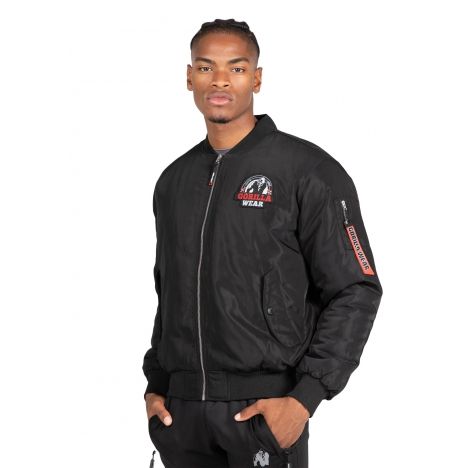 GORILLA WEAR - COVINGTON BOMBER JACKET - FÉRFI KABÁT - BLACK/FEKETE