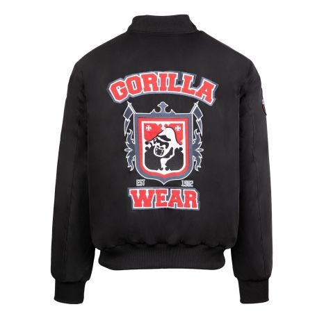 GORILLA WEAR - COVINGTON BOMBER JACKET - FÉRFI KABÁT - BLACK/FEKETE