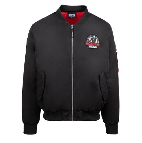 GORILLA WEAR - COVINGTON BOMBER JACKET - FÉRFI KABÁT - BLACK/FEKETE