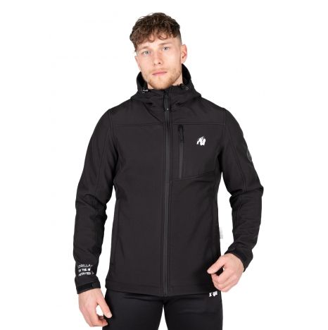 GORILLA WEAR - FOSTER SOFTSHELL JACKET - FÉRFI KABÁT - BLACK/FEKETE