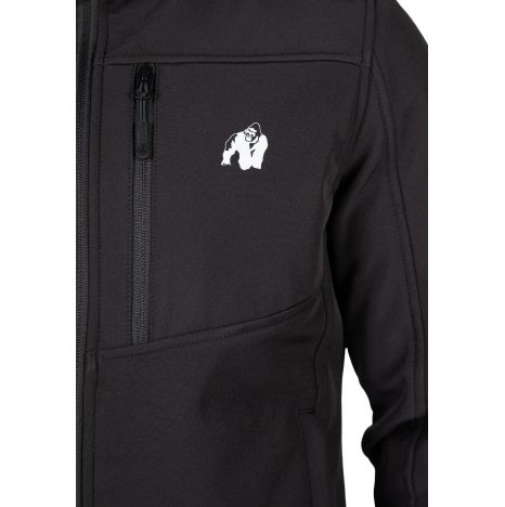 GORILLA WEAR - FOSTER SOFTSHELL JACKET - FÉRFI KABÁT - BLACK/FEKETE