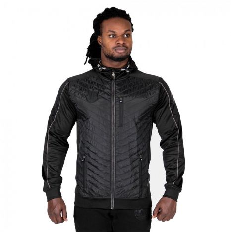 GORILLA WEAR - JEFFERSON FRONT PADDED JACKET - FÉRFI KABÁT - BLACK/FEKETE