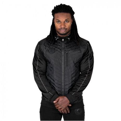 GORILLA WEAR - JEFFERSON FRONT PADDED JACKET - FÉRFI KABÁT - BLACK/FEKETE