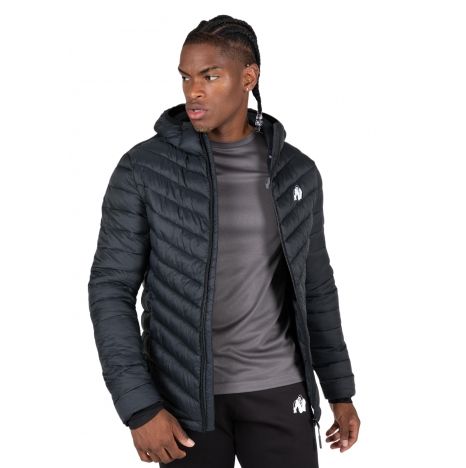 GORILLA WEAR - OSBORN PUFFER JACKET - FÉRFI KABÁT - BLACK/FEKETE