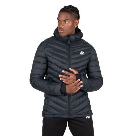 GORILLA WEAR - OSBORN PUFFER JACKET - FÉRFI KABÁT - BLACK/FEKETE