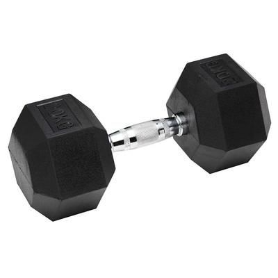 SVELTUS - HEXAGONAL DUMBBELL - HEX HATSZÖGLETŰ EGYKEZES GUMÍROZOTT FIX EDZŐTERMI KÉZISÚLYZÓ - 16 KG