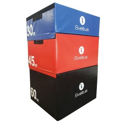 SVELTUS - FOAM PLYOBOX SET - HABSZIVACS PLYOBOX SZETT - 30/45/60 CM