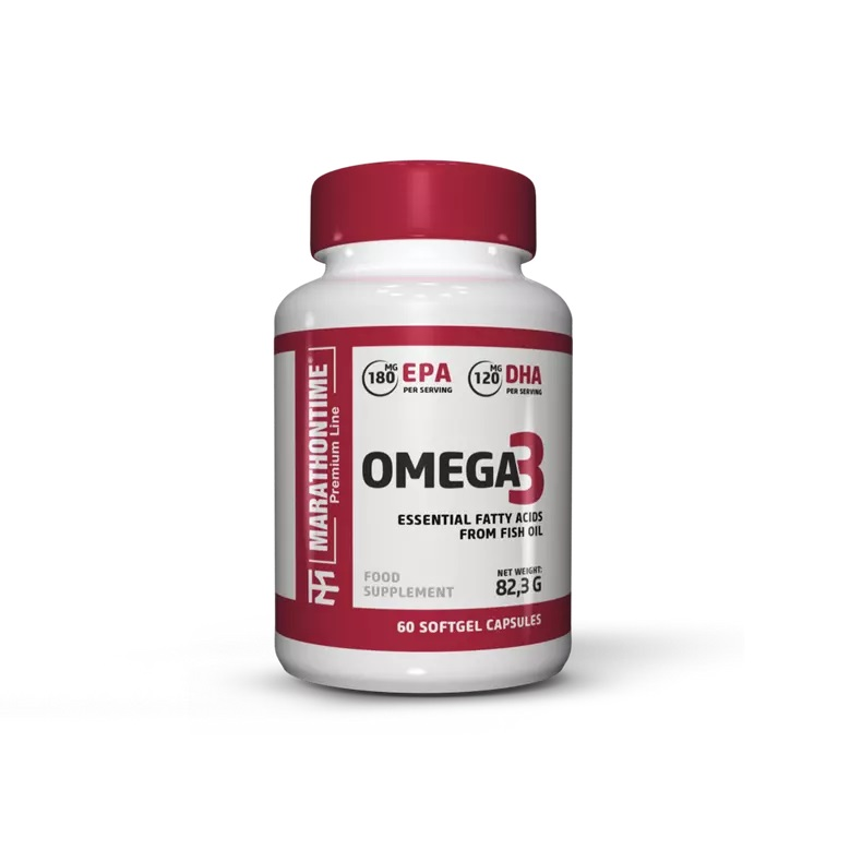 MARATHONTIME - OMEGA-3 - EPA+DHA HALOLAJ - 60 KAPSZULA