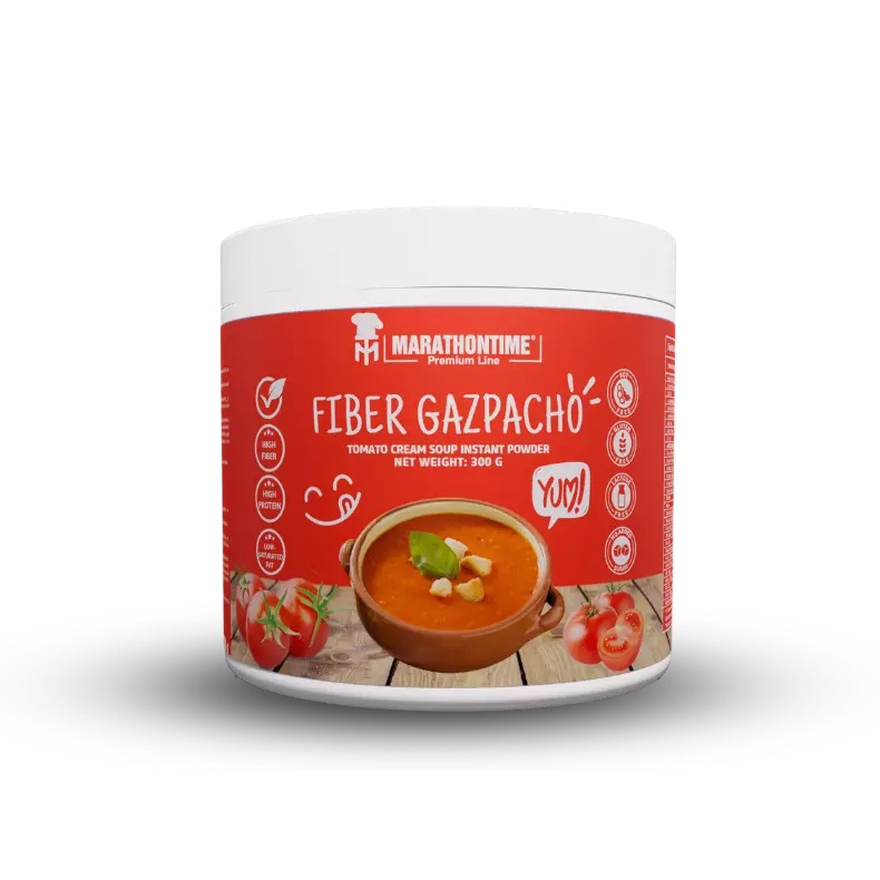 MARATHONTIME - GAZPACHO - ROSTBAN GAZDAG, FEHÉRJEDÚS PARADICSOMKRÉMLEVES - 300 G