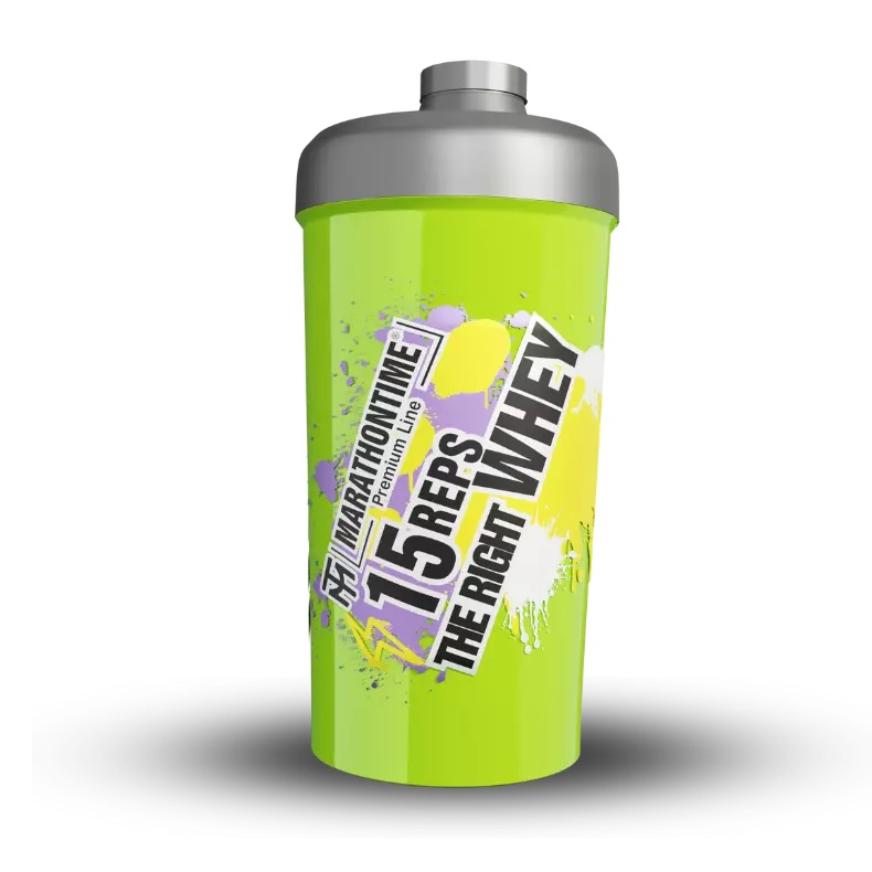 MARATHONTIME - 15 REPS THE RIGHT WAY SHAKER - NEONZÖLD - 700 ML