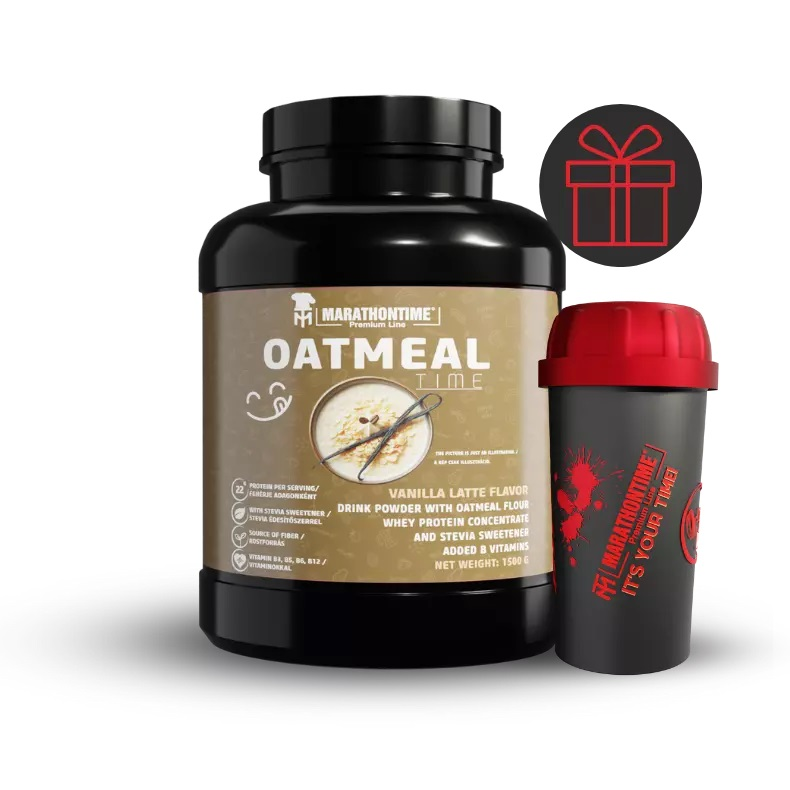 MARATHONTIME - OATMEAL - FEHÉRJÉS ZABPEHELY STEVIÁVAL - 1500 G