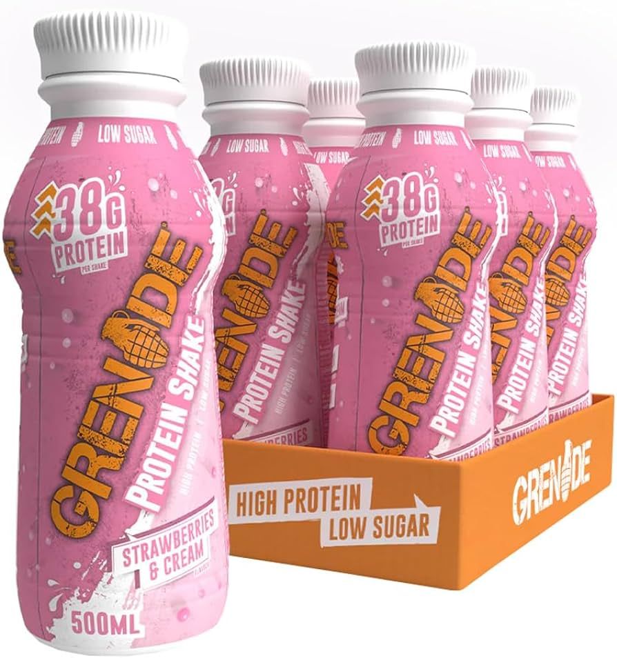 GRENADE - PROTEIN SHAKE - STRAWBERRIES CREAM/EPERKRÉM - 8X330 ML