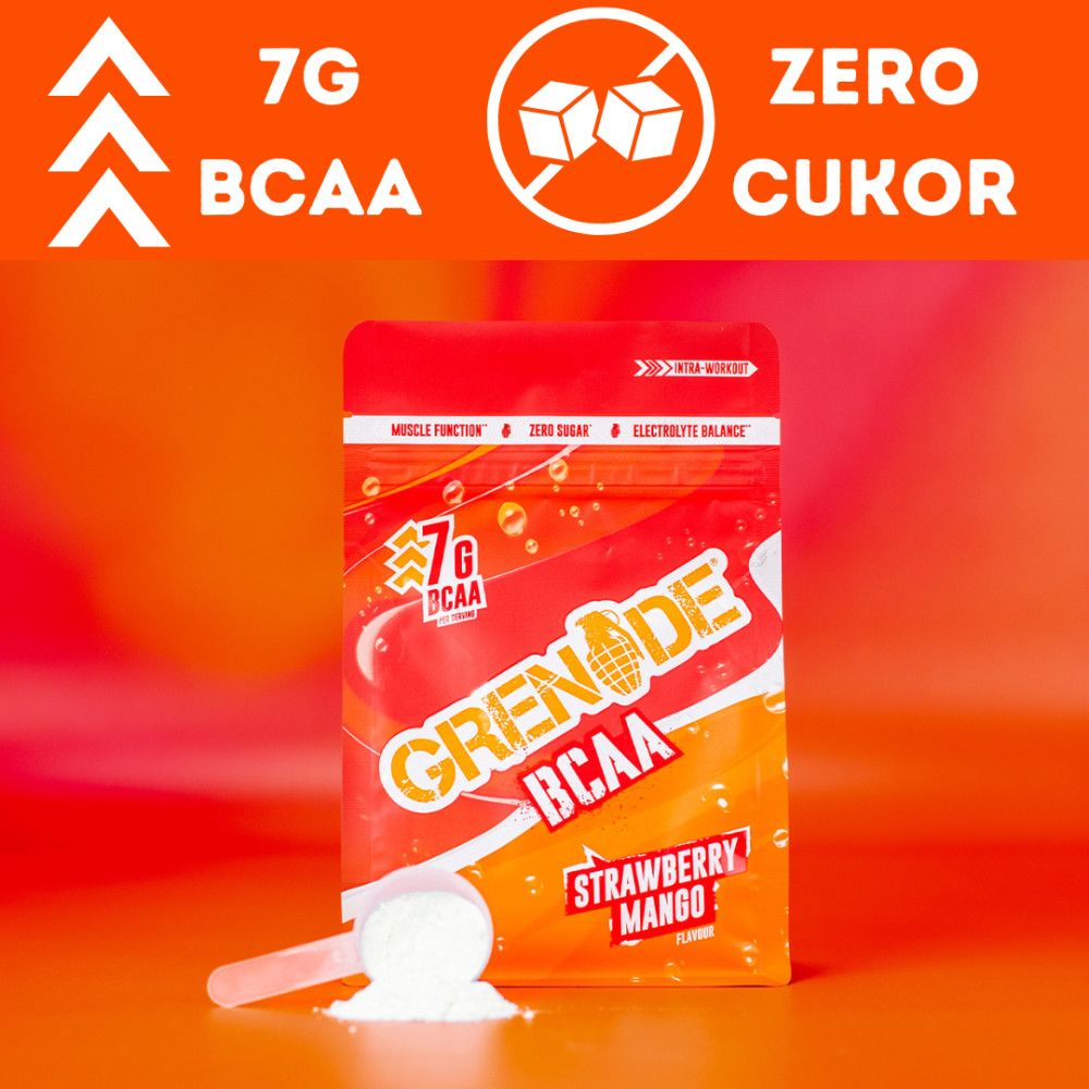 GRENADE - BCAA - STRAWBERRY MANGO/EPRES MANGÓ - 390 G