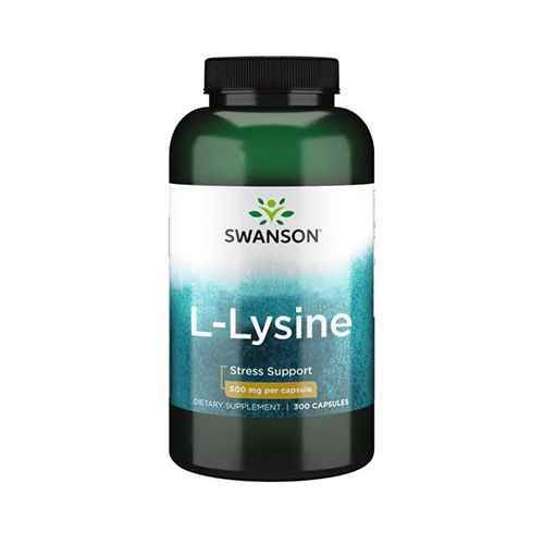 SWANSON - FREE FORM L-LYSINE 500 MG - 300 KAPSZULA