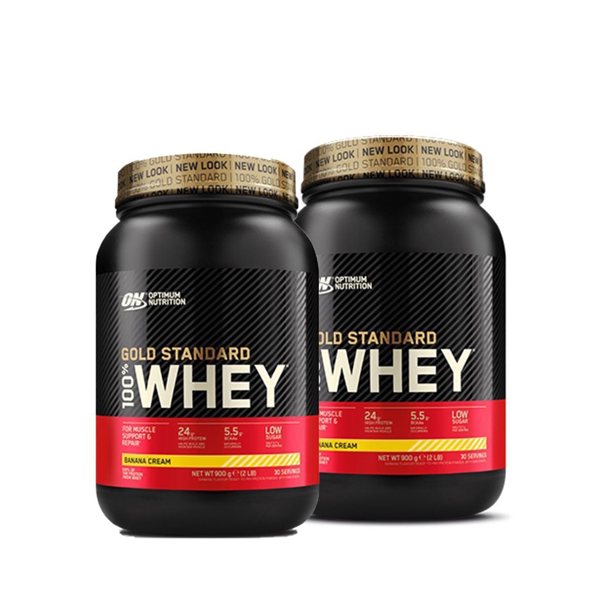 OPTIMUM NUTRITION - 100% GOLD STANDARD WHEY - DUPLA CSOMAG - 2X2 LBS - 2X908 G