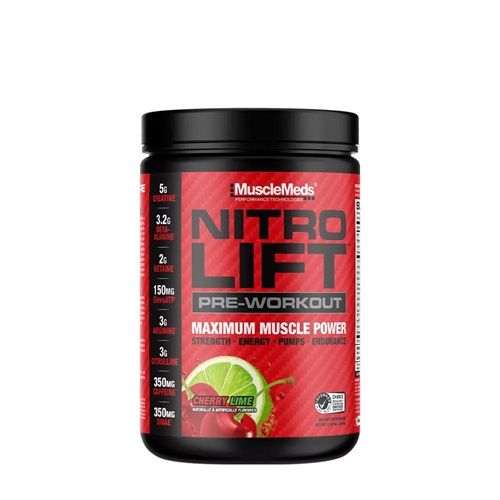 MUSCLEMEDS - NITROLIFT - KOFFEINES EDZÉS ELŐTTI FORMULA - 550 G