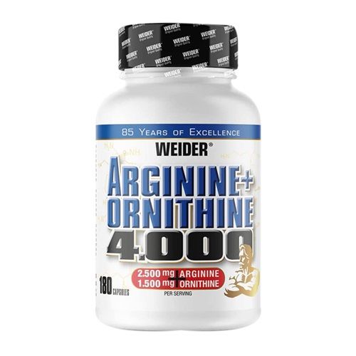 WEIDER - ARGININE+ORNITHINE 4000 - IZOMZAT- ÉS IMMUNVÉDELEM - 180 KAPSZULA