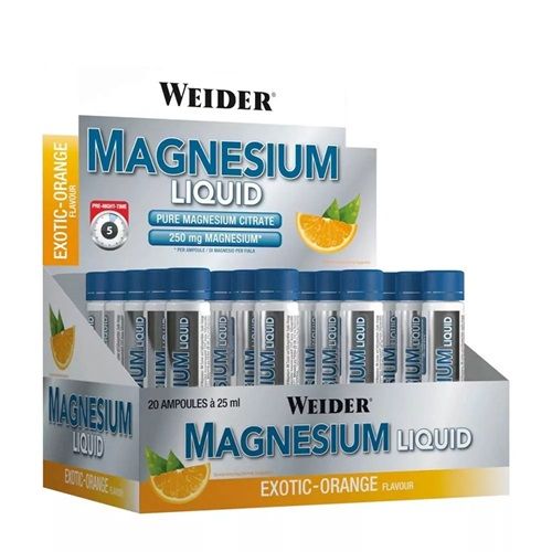 WEIDER - MAGNESIUM LIQUID - FOLYÉKONY MAGNÉZIUM ITAL - 20X25 ML