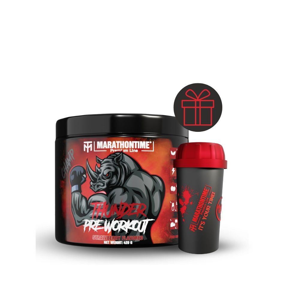 MARATHONTIME - THUNDER PRE-WORKOUT - EDZÉS ELŐTTI ENERGIZÁLÓ - 350 G