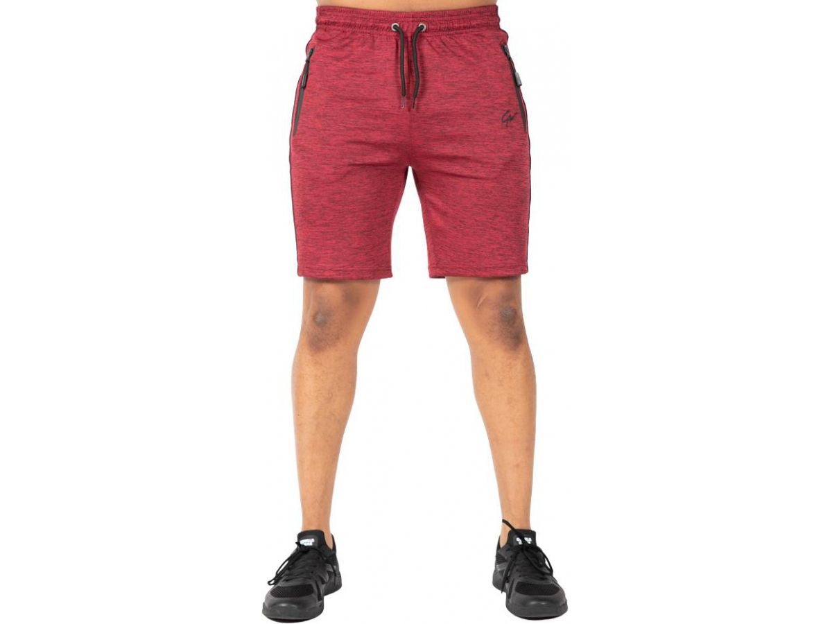 GORILLA WEAR - WENDEN SHORTS - BURGUNDI PIROS