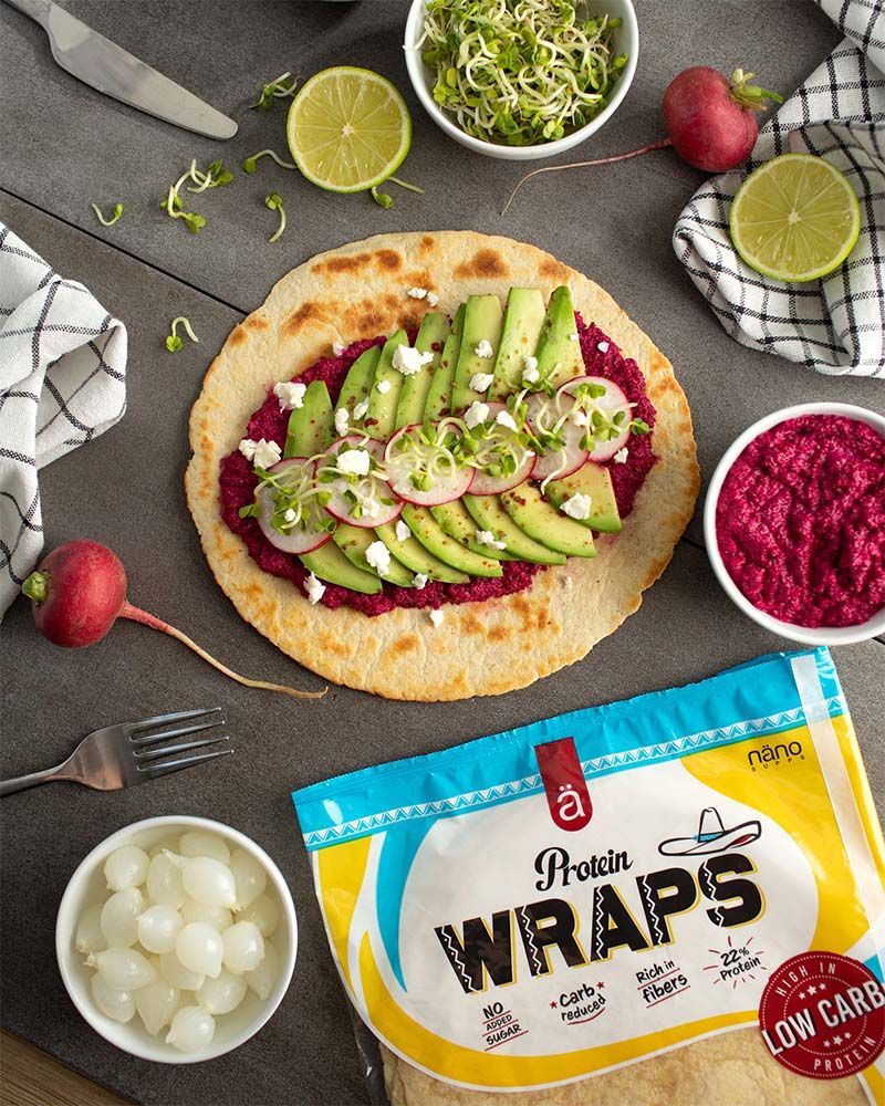 NANOSUPPS - PROTEIN WRAP - MAGAS FEHÉRJETARTALMÚ TORTILLA - 240 G