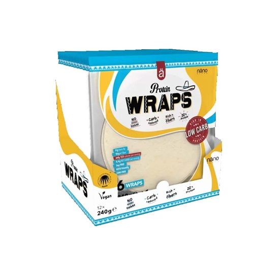 NANOSUPPS - PROTEIN WRAP - MAGAS FEHÉRJETARTALMÚ TORTILLA - 12X240 G