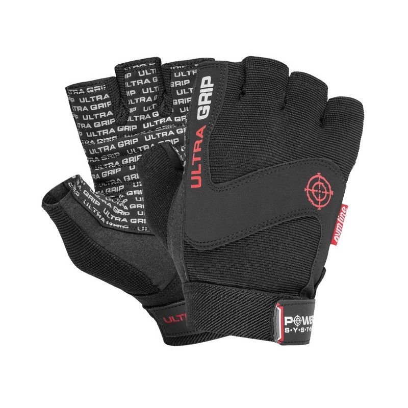 POWER SYSTEM - ULTRA GRIP-BLACK GLOVES PS2400 - FITNESS EDZŐKESZTYŰ - FEKETE