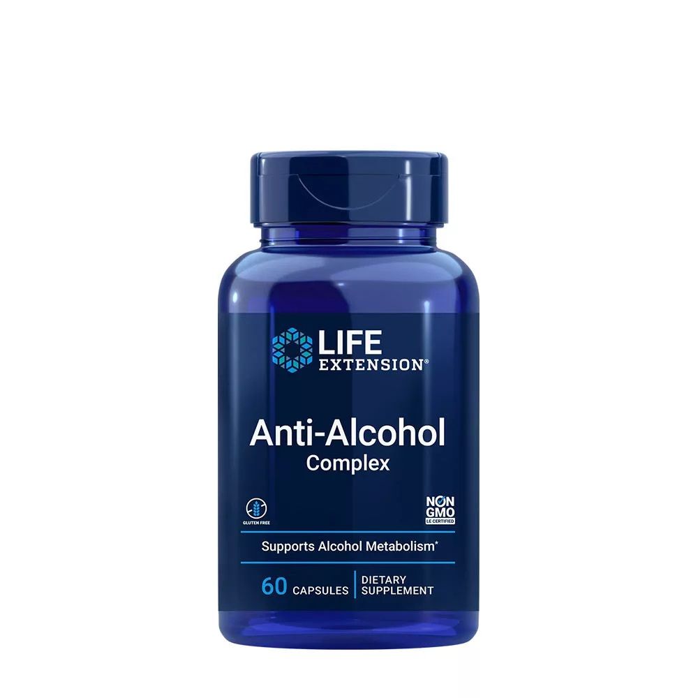 LIFE EXTENSION - ANTI-ALCOHOL COMPLEX - 60 KAPSZULA