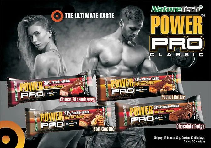 NATURETECH - POWER PRO 31% PROTEIN BAR CLASSIC - 80 G