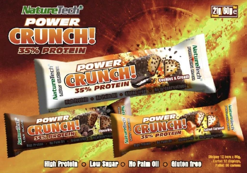 NATURETECH - PRO CRUNCH 35% PROTEIN BAR - 60 G