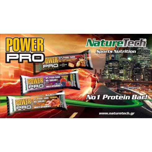 NATURETECH - POWER PRO PROTEIN PLUS PROTEIN BAR - 80 G