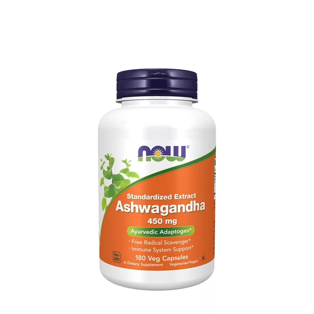 NOW - ASHWAGANDHA 450 MG - 180 KAPSZULA